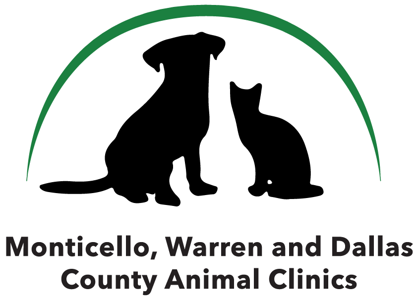 Monticello, Warren and Dallas County Animal Clinics logo