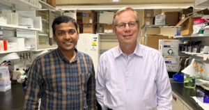 Ajay Pobbati, PhD and Brian Rubin, MD, PhD at the Cleveland Clinic