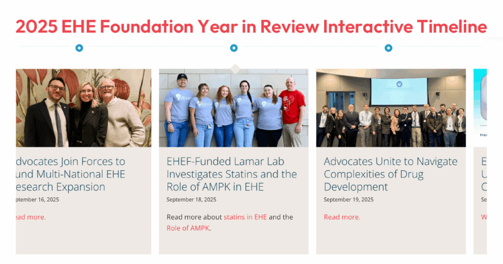 2025 EHE Foundation Timeline