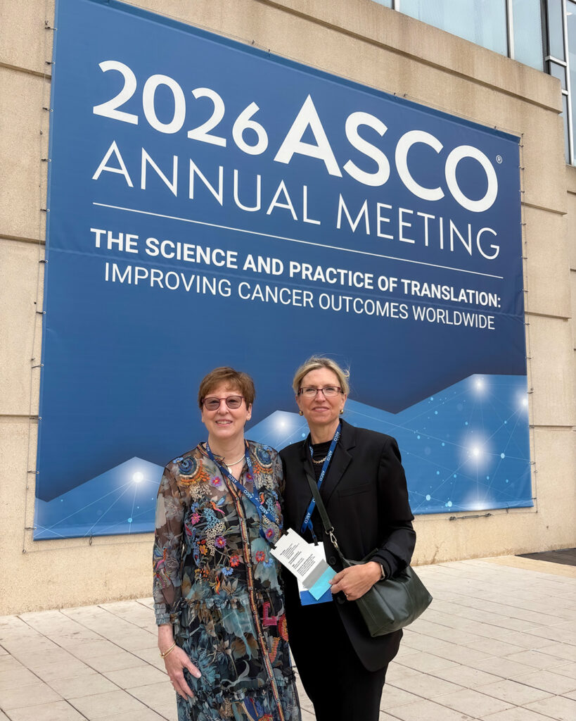 Barbara Van Hare and Denise Robinson at ASCO 2026