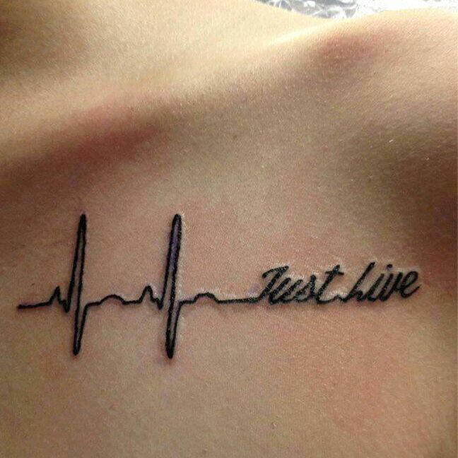 Just Live Original Tattoo